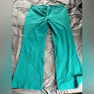 Teal Casual Pants